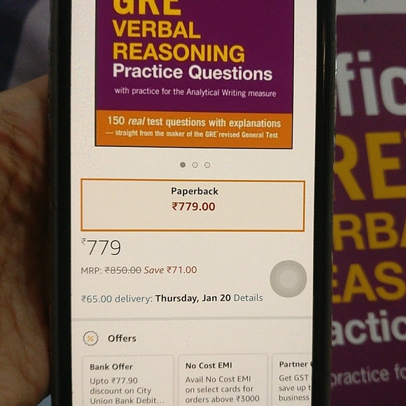 Official GRE verbal reasoning vol 1 - Picture 2 of 7